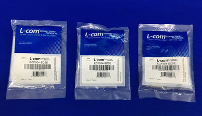 1 LOTTO DI QTY 3 - ADATTATORE IN LINEA ECF504-SC5E PER PRODOTTI DI CONNETTIVITÀ L-COM ®