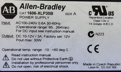 ALIMENTATION ALLEN BRADLEY 1606-XLP 1606-XLP30B CA 100-240 CC 10-12