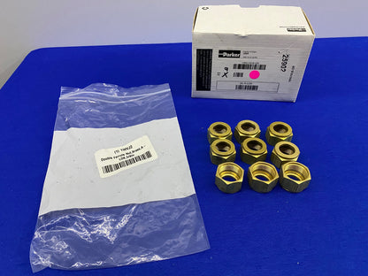 パーカー 1WVJ2 ダブルフェルールナット 真鍮 A-LOK 5/8" - 1 パッケージ 9 個入り