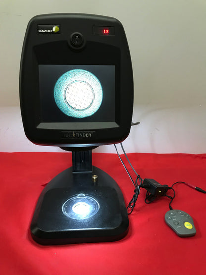 DAZOR SPECK-1 22 SPECKFINDER ELECTRONIC VIDEO MICROSCOPE 1X-25X MAGNIFICATION