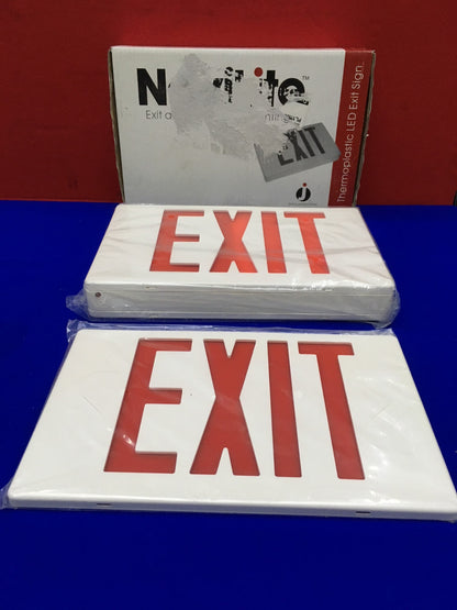NAVILITE JUNO LIGHTING GROUP NXP3RWH THERMOPLASITC LED EXIT SIGN