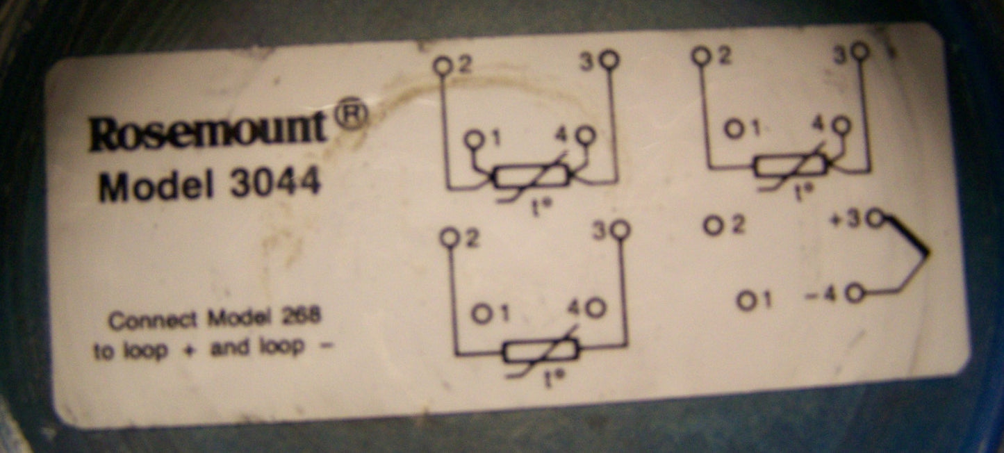 ROSEMOUNT 3044 03044-1042-0004 REV E Temperature Transmitter 40-20mA