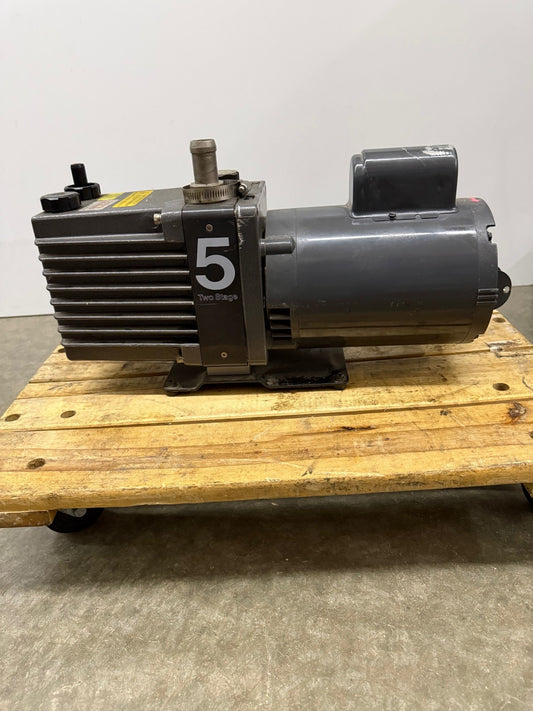 LABCONCO E2M5 HIGH VACUUM PUMP 5 TWO STAGE FRANKLIN ELECTRIC FOR PARTS REPAIR