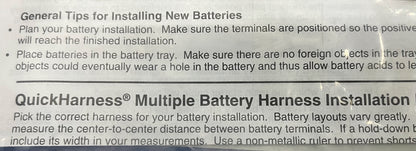 QUICK CABLE ®  4 GA BRAIDED GROUND STRAP 7403-001 LUG-TO -LUG 13” LONG - QTY 2