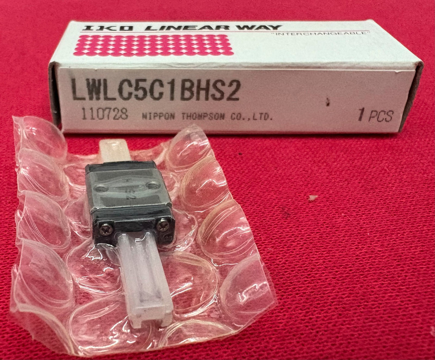 IKO LWLC5C1BHS2 MINIATURE LINEAR GUIDE BLOCK SHORT TYPE (NO RAIL INCLUDED)