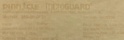 PINNACLE SAFETY LIGHT CURTAIN CONTROL BOX MG-28-0F-20 EMITTER & RECEIVER - PARTS