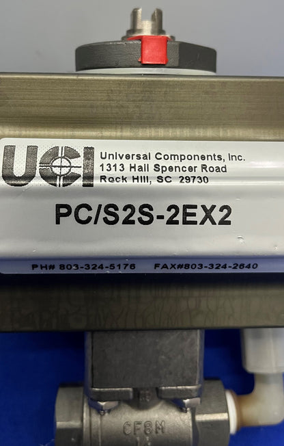 UNIVERSELE COMPONENTEN PC/S2S-2EX2 AANGEDREVEN KLEP met N4S-EX2 - LOT VAN 2
