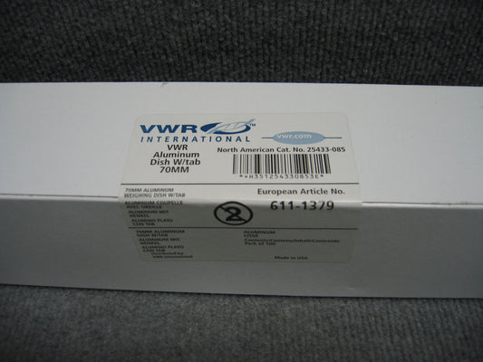 VWR USA # 25433-085,EU# 611-137 VWR® VWR® Wegwerp aluminium kreukelschaal &amp; lipje