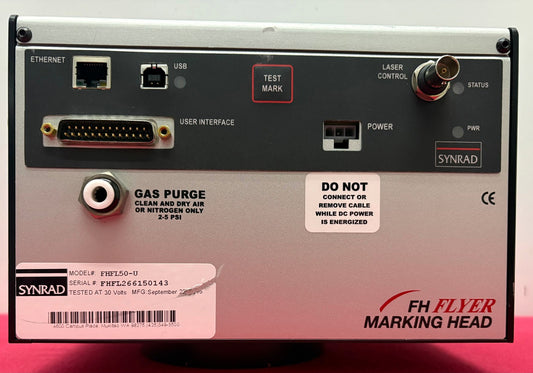 NOVANTA SYNRAD LASER MARKING HEAD FH FLYER FHFL50-U 2-AXIS FLA-124 -PARTS/REPAIR