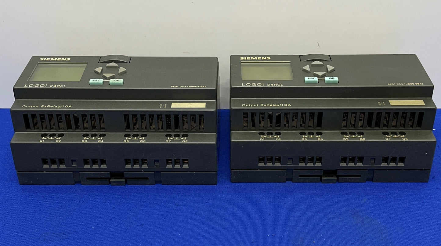 SIEMENS LOGO! 24RCL BESTURINGSMODULE 6ED1 053-1HB00-0BA2 - LOT VAN 2