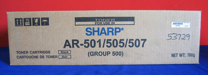 SHARP AR-501/505/507 TONERKARTUSCHE SCHWARZ (GRUPPE 500) NEU IN BOX