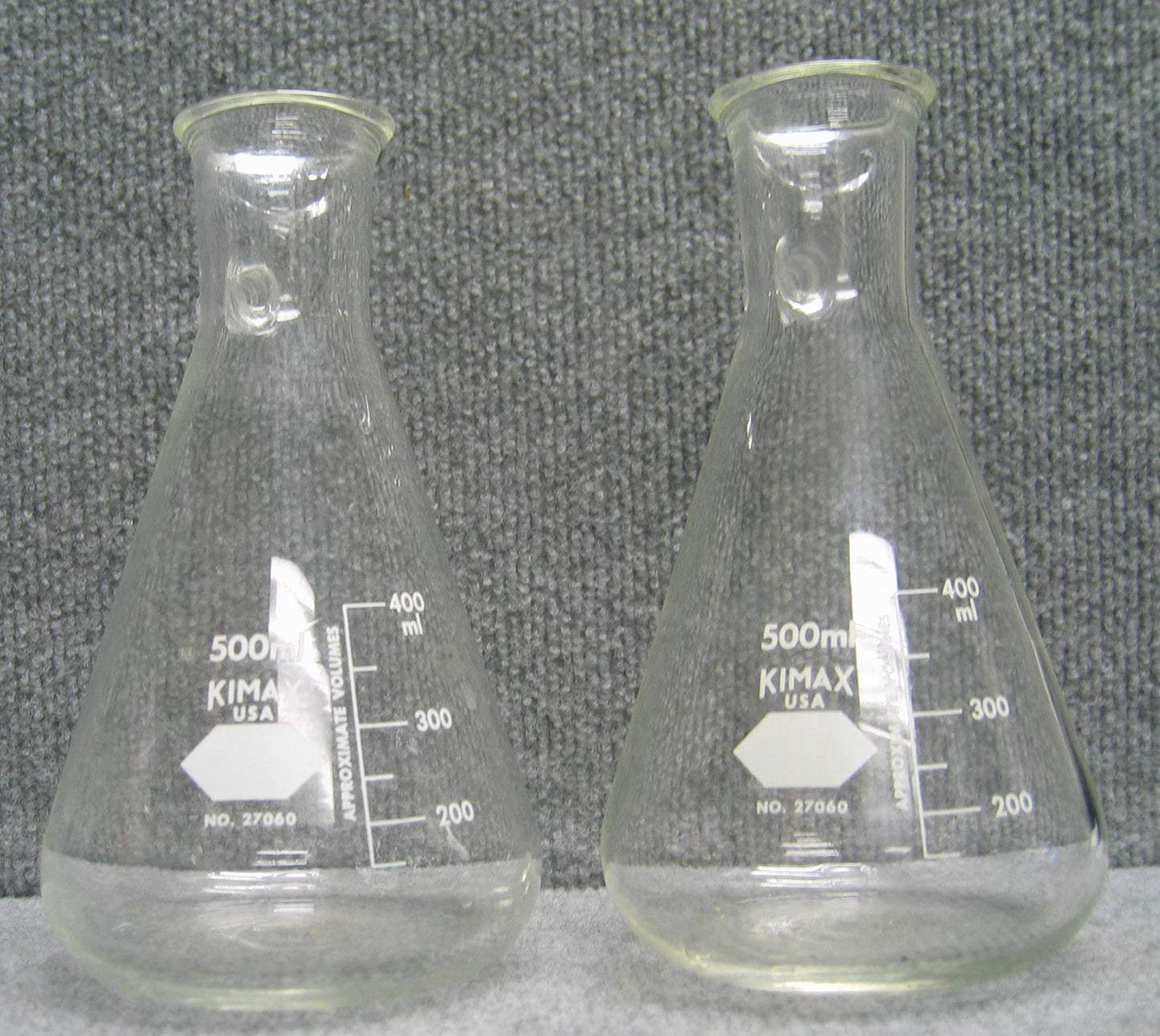 'CANTIDAD DE 2' KIMAX N.º 27060 MATRACES DE FILTRACIÓN ERLENMEYER DE VIDRIO DE 500 ML
