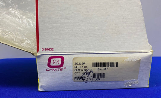 OHMITE ® 20J10R WIDERSTAND 10 WATT 10 OHMS - 1 PAKET MIT 23 STÜCK