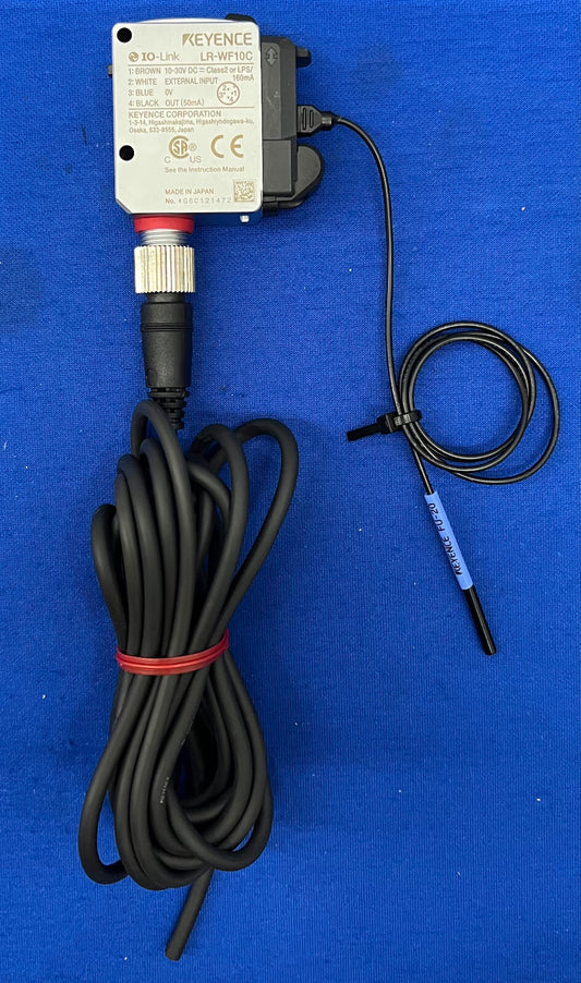 KEYENCE IO-LINK レーザーセンサー LR-WF10C LR-W シリーズ &amp; FU-20 センサー OP-75721 ケーブル