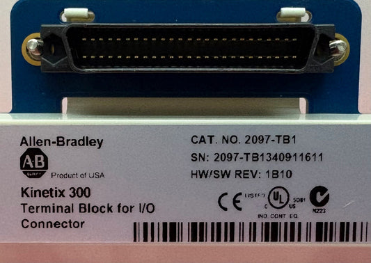 Allen Bradley 2097-TB1 HW/SW REV:1B10 KINETIX TERMINAL EXPANSION BLOCK CONNECTOR