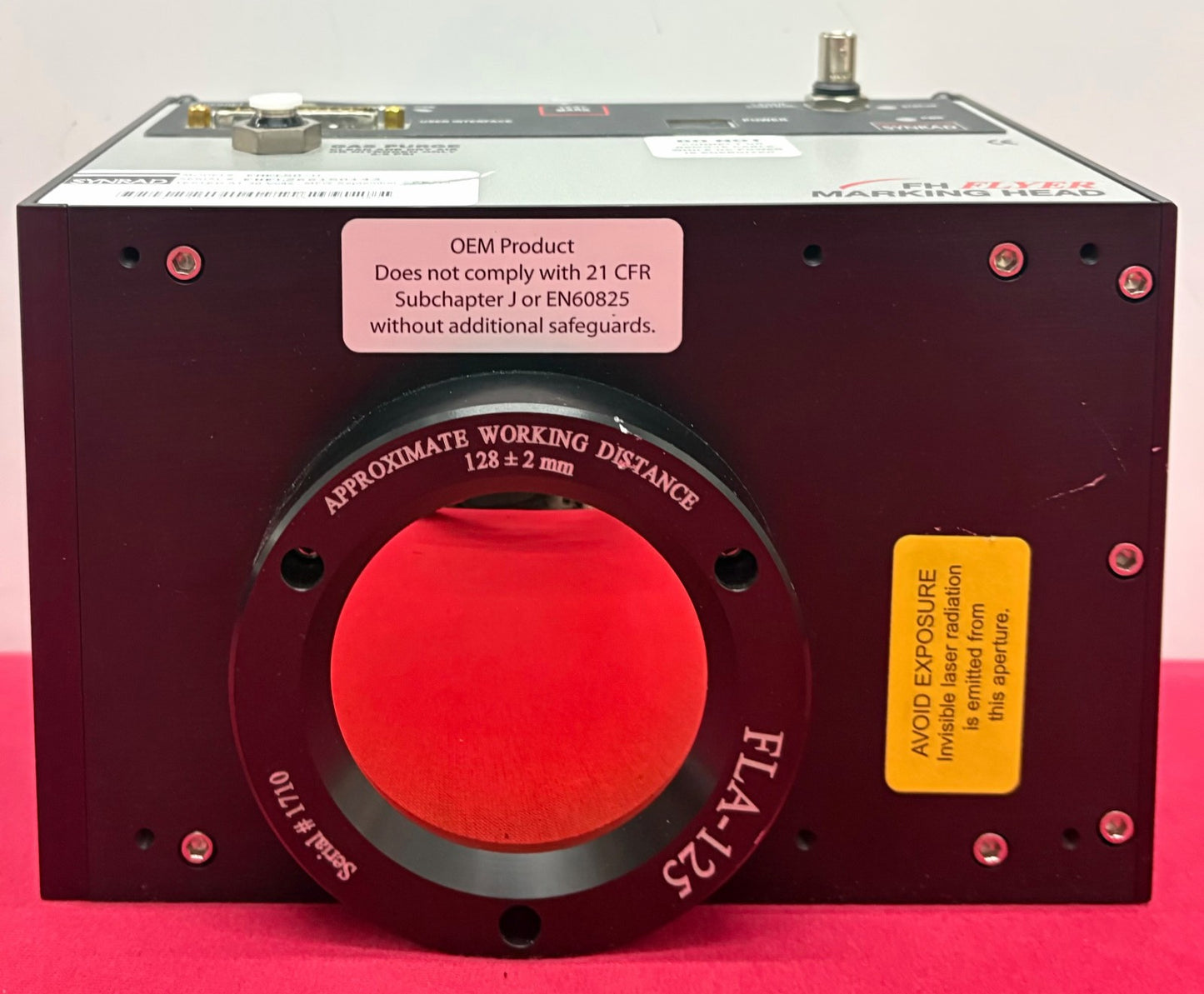 NOVANTA SYNRAD LASER MARKING HEAD FH FLYER FHFL50-U 2-AXIS FLA-124 -PARTS/REPAIR