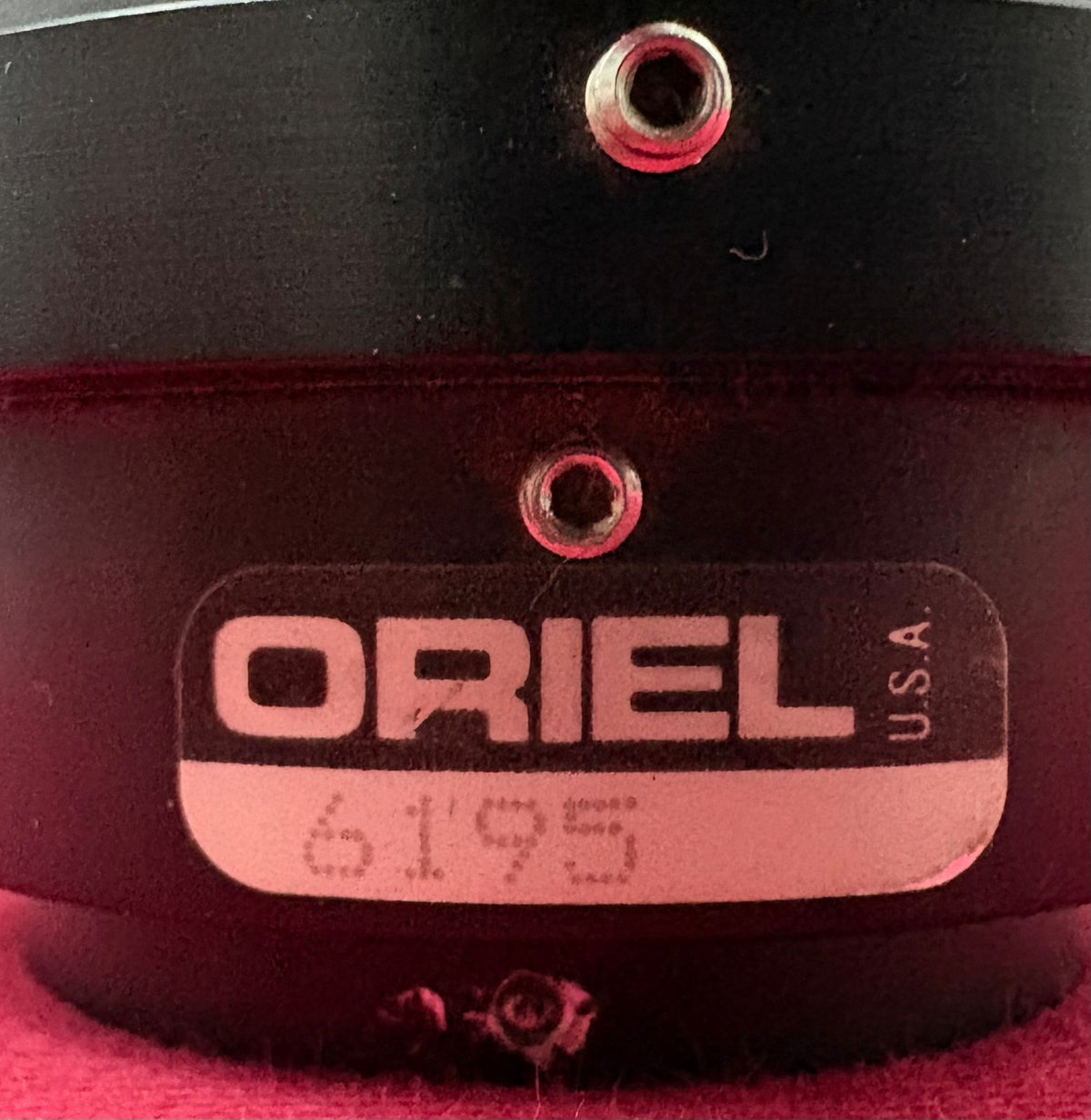 ORIEL 6123 LIQUID OPTICAL FILTER 2" SERIES & 6195 FLANGE LENS HOLDER 1.5" SERIES