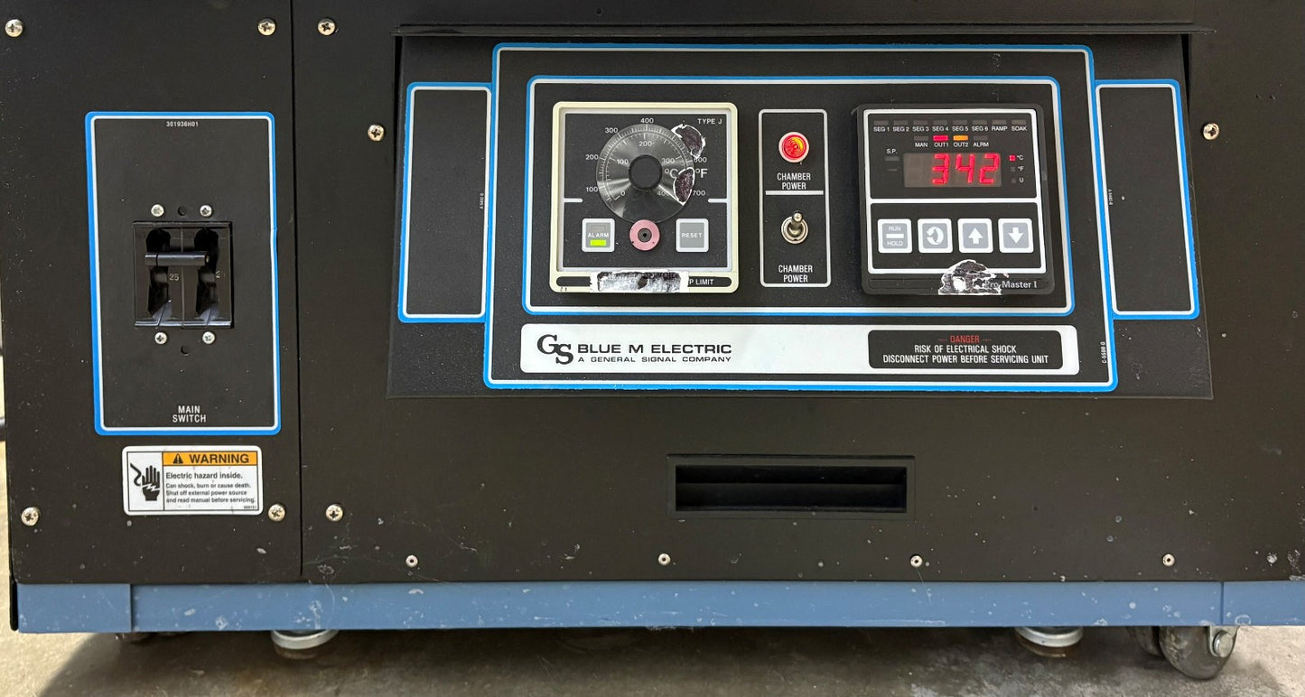BLUE M ELECTRIC CONVENTIONAL FLOOR OVEN MECHANICAL CONVECTION CC-02-W-P-B 208V