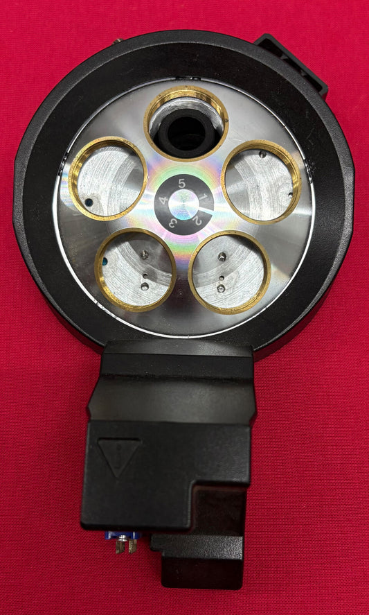 OLYMPUS U-D5BDREMC 5 POSITION MOTORIZED MICROSCOPE OBJECTIVE TURRET PARTS/REPAIR