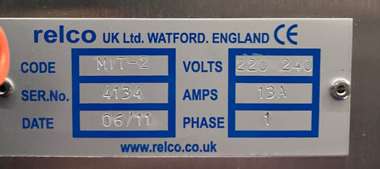 RELCO MIT-2 SEMI-AUTOMATISCHE INDUCTIEKAPAFSLUITER