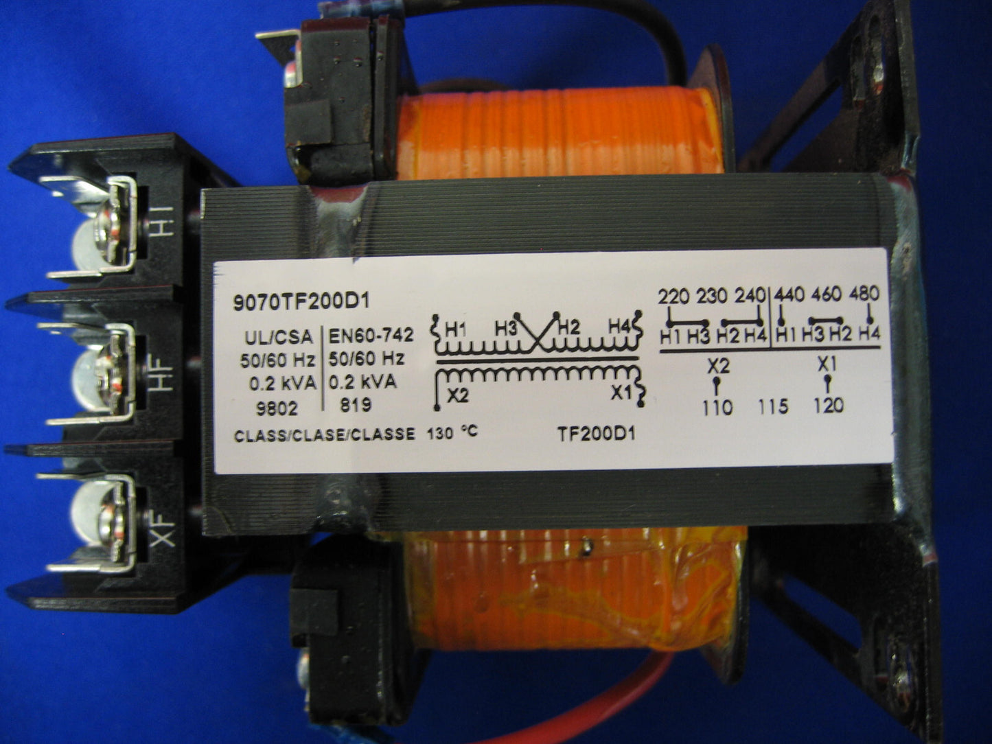 SQUARE D LR21455 TRASFORMATORE DI CONTROLLO TERMINALE A ATTACCO RAPIDO 600V 30A 65739