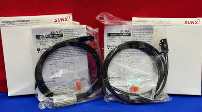 1 LOT DE 2 CAPTEURS À FIBRE OPTIQUE SUNX FT-A8 UFTA8