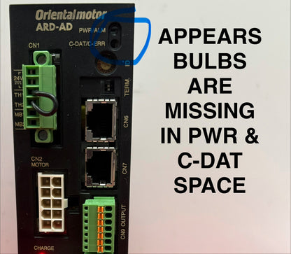 ORIENTAL MOTOR ARD-AD STEPPING MOTOR DRIVER 100-120VAC - FOR  PARTS/REPAIR