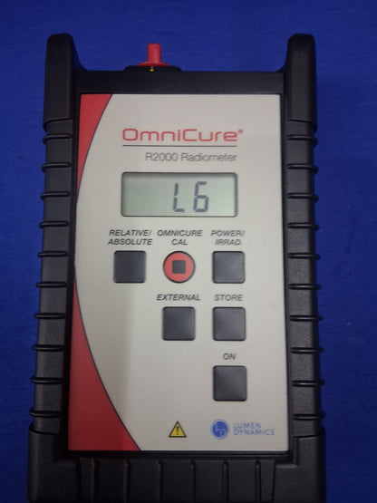 OmniCure R2000 Radiometer with 8mm, 5mm, and 3mm Adapters