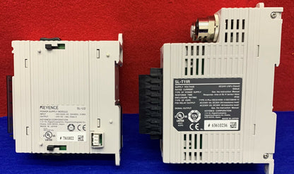 Terminale relè di controllo di sicurezza Keyence SL-T11R e alimentatore SL-U2 24 V CC