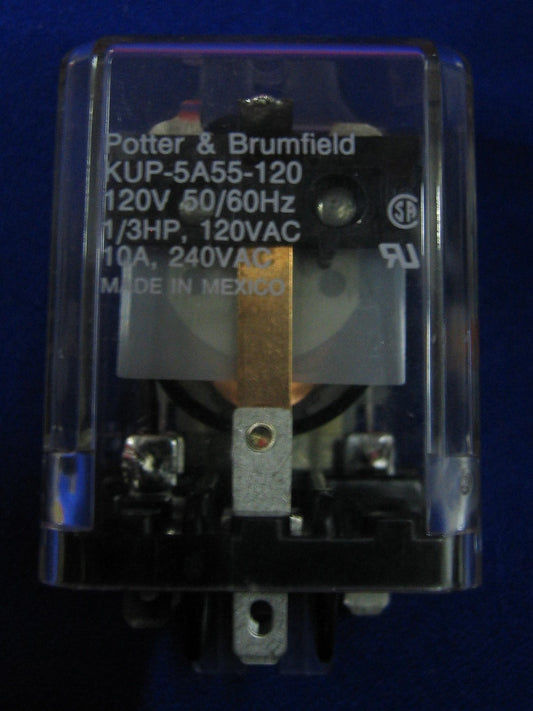 POTTER &amp; BRUMFIELD DUP-5A55-120 ELEKTROMECHANISCHES RELAIS 120V 