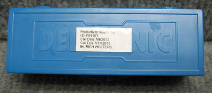 CALIBRE À BROCHE DELTRONIC 0,9750 / 24,7650 mm LONGUEUR DU CALIBRE 3,5"