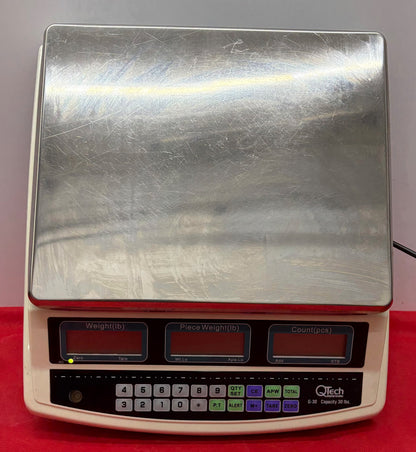 QTECH ELECTRONIC DIGITAL COUNTING SCALE G-30 (30lbs 13.6kg) 110V / 60Hz