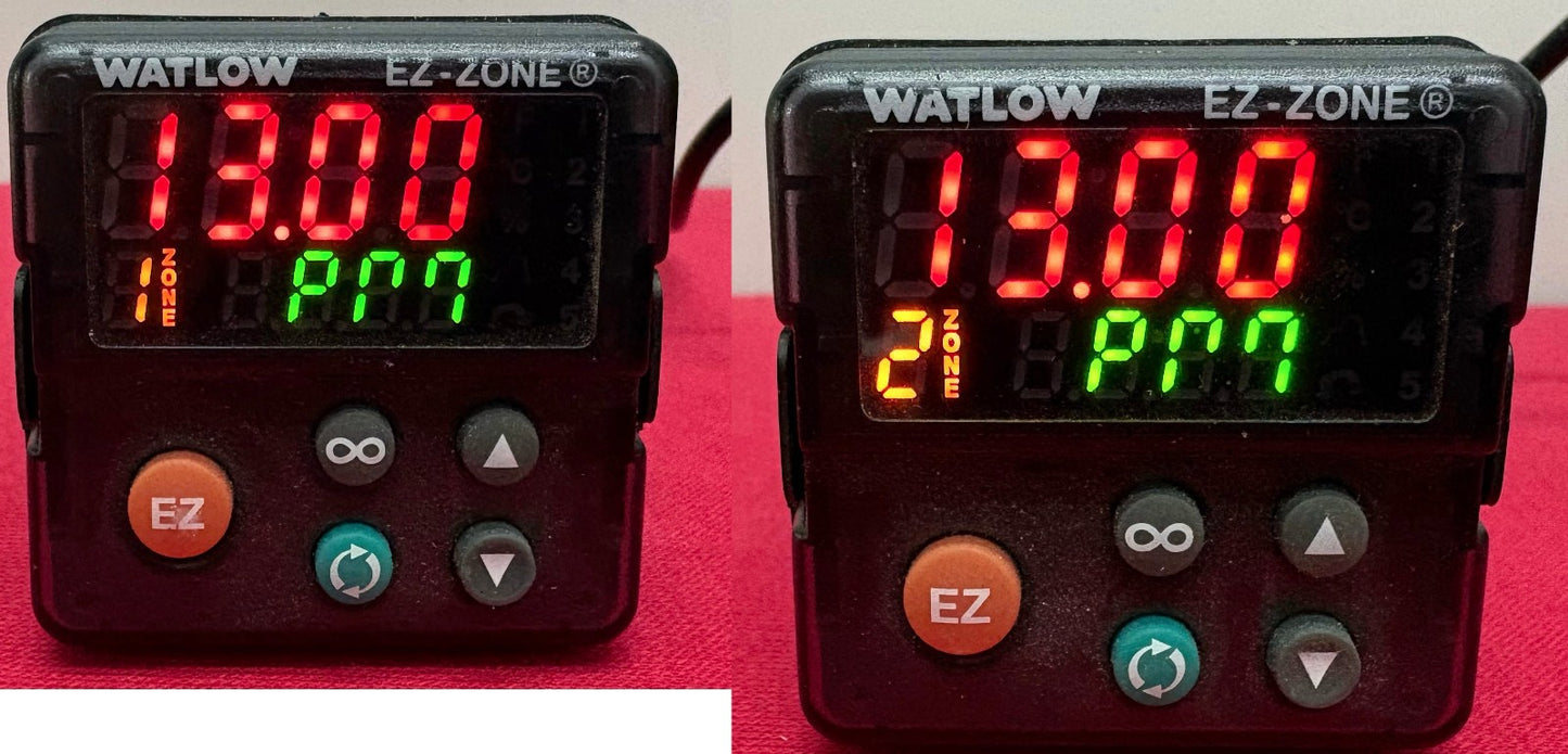 WATLOW EZ-ZONE® PM6C3CJ-3AAAAAA MULTI-FUNCTION TEMPERATURE PID CONTROLLER -QTY 2