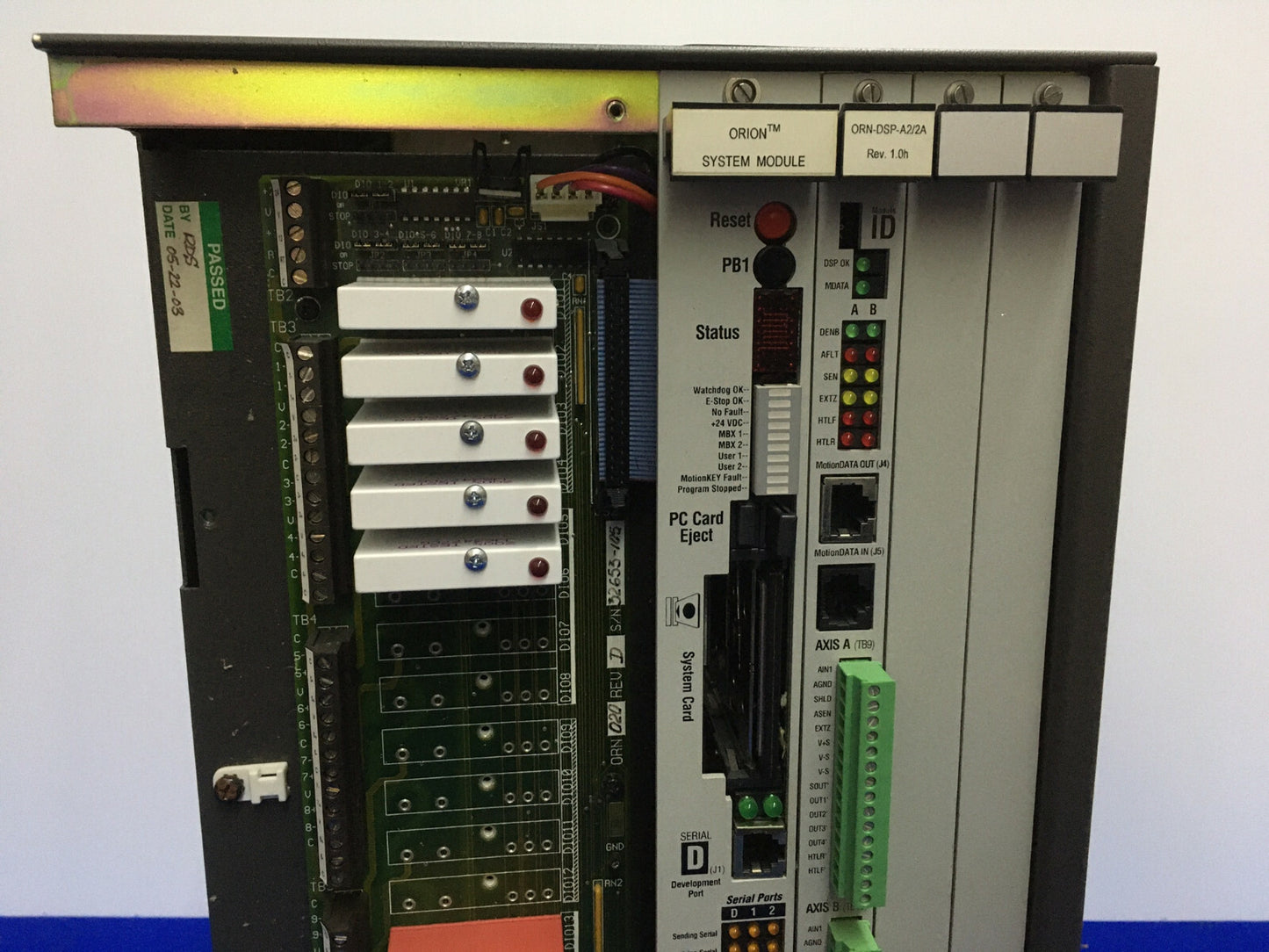 ORMEC Orion Motion Controller MISSING COVER ORN-30/AXTS, ORN 020, PB1 ORN-DSP-A