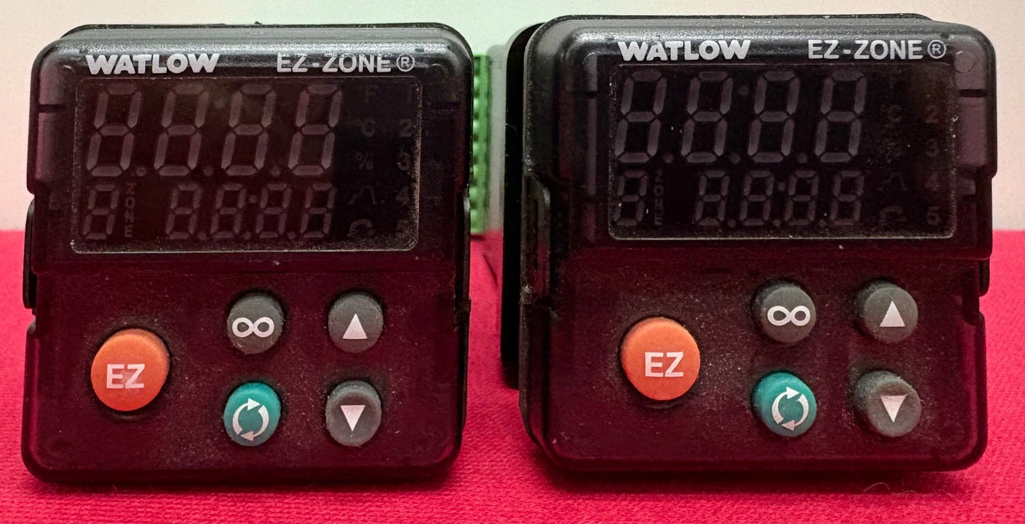 WATLOW EZ-ZONE® PM6C3CJ-3AAAAAA MULTI-FUNCTION TEMPERATURE PID CONTROLLER -QTY 2