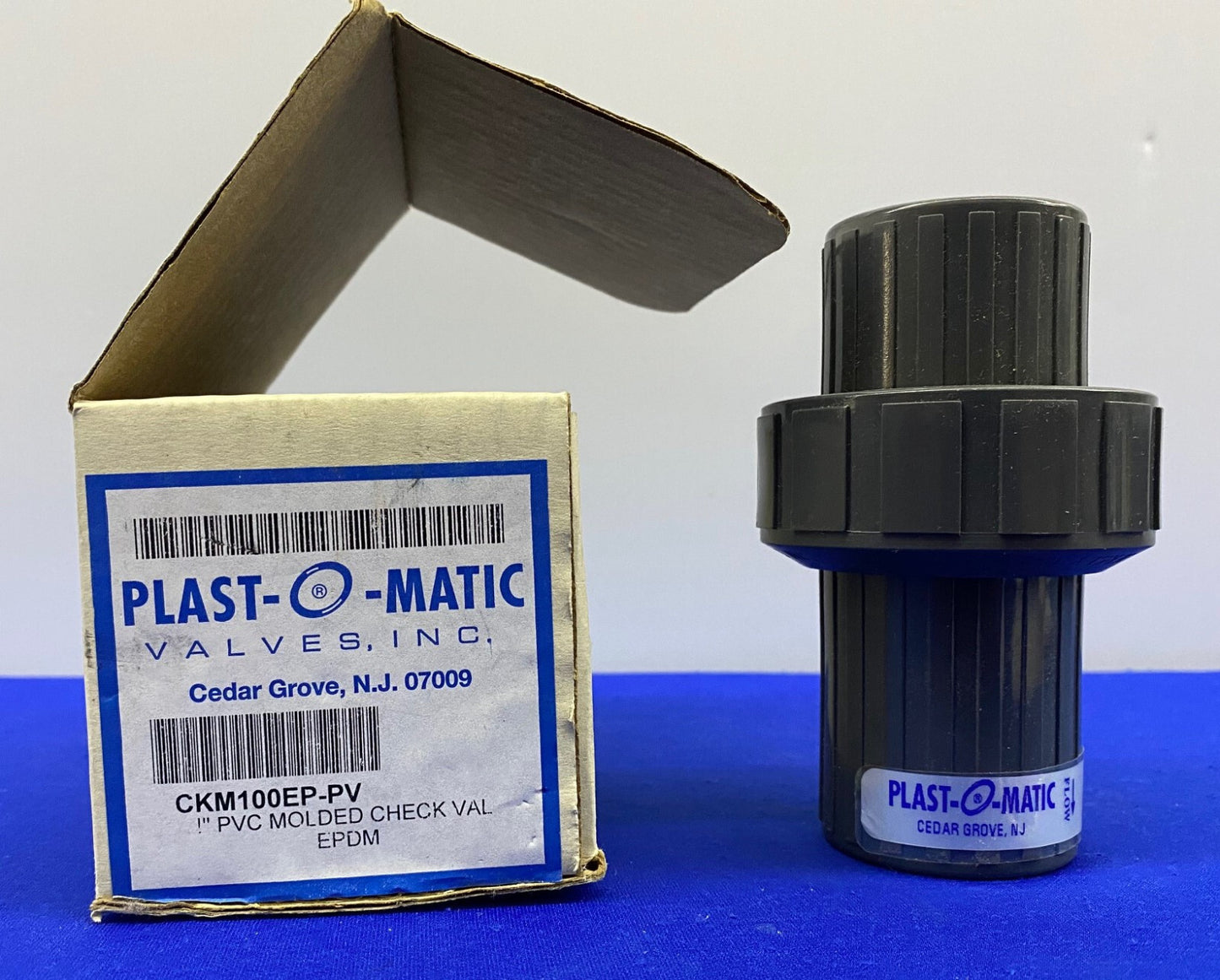 PLAST-O-MATIC CKM100EP-PV / CKM 100 1" TERUGSLAGKLEP