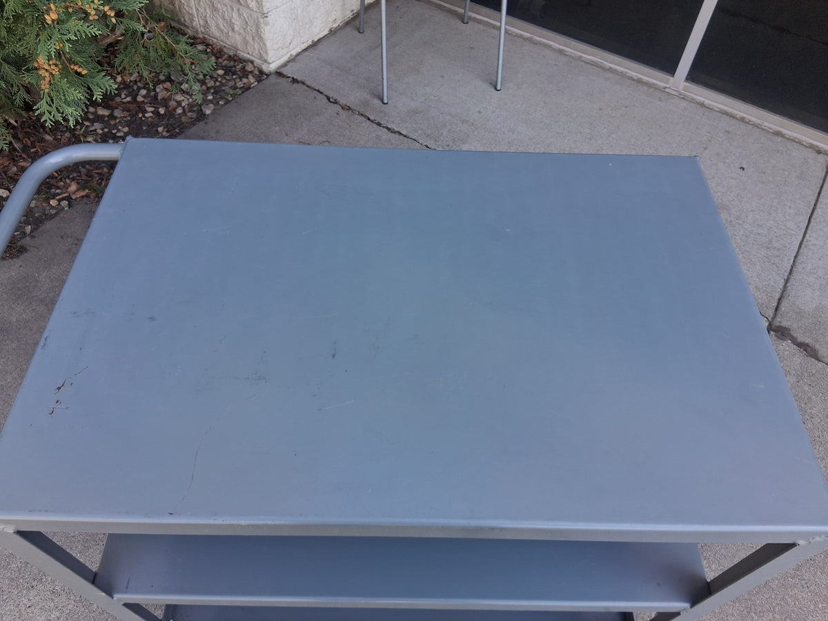 LITTLE GIANT 24" X 36" 3 SHELF  WELDED INDUSTRIAL STEEL UTILITY / SERVICE CART