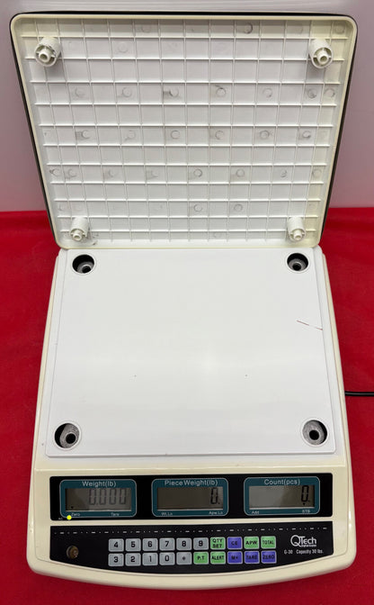QTECH ELECTRONIC DIGITAL COUNTING SCALE G-30 (30lbs 13.6kg) 110V / 60Hz