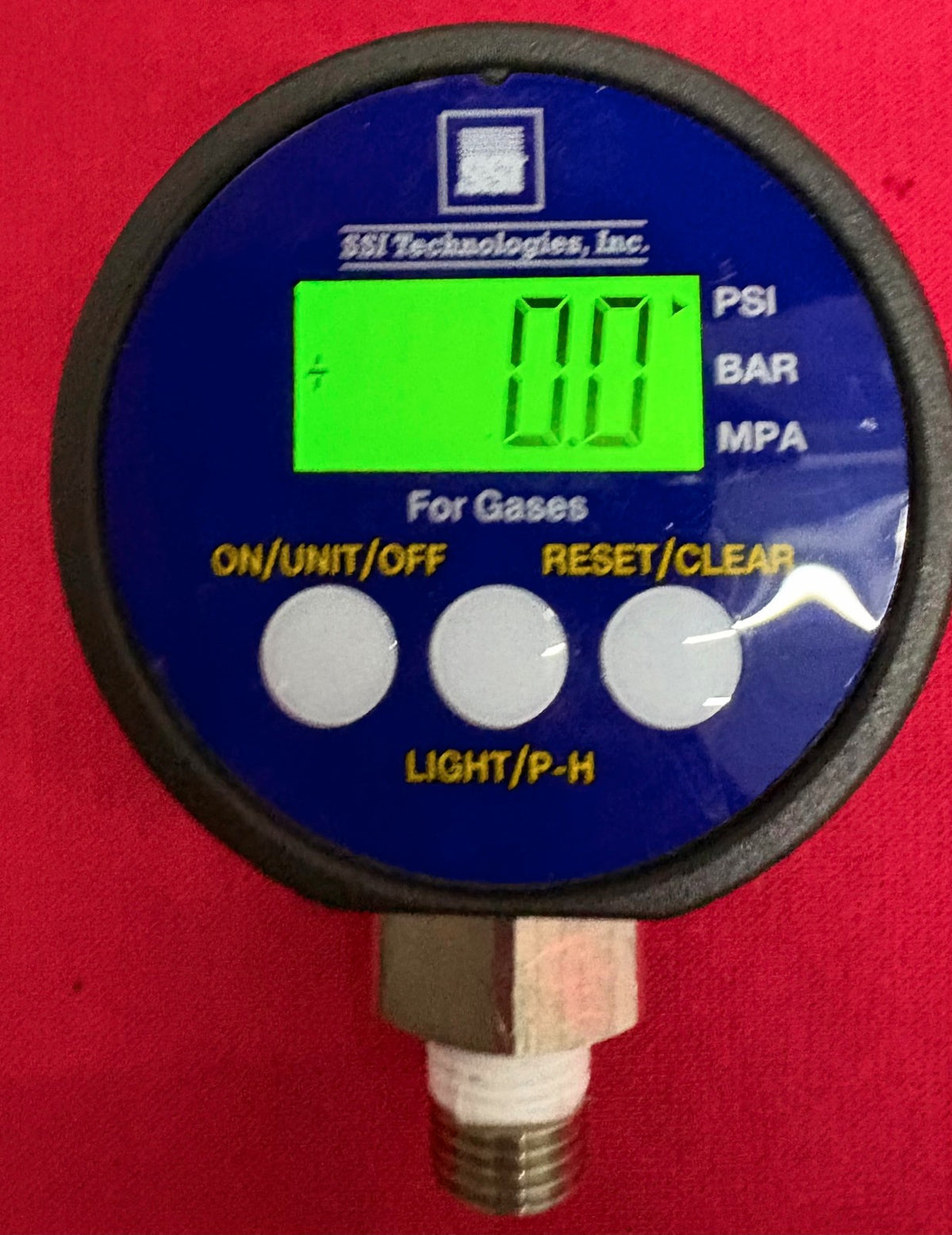 SSI MGA-100-A-9V-R DIGITAL PRESSURE GAUGE 0-100 PSI