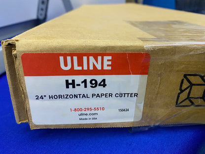 ULINE H-194 24" HORIZONTAL ROLL PAPER CUTTER
