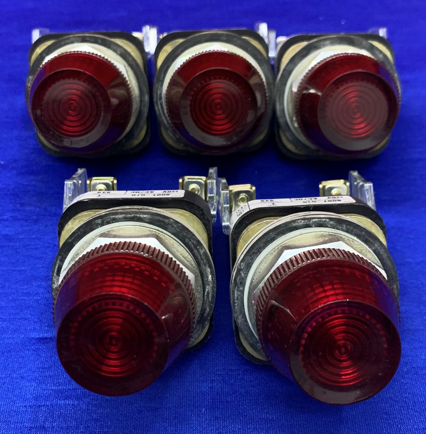 Lot de 5 voyants lumineux rouges Allen Bradley 800T-Q10 série T