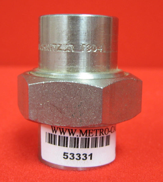 Raccord union en acier inoxydable SCHNITZER T3041 1/2" x 1/2" NPT