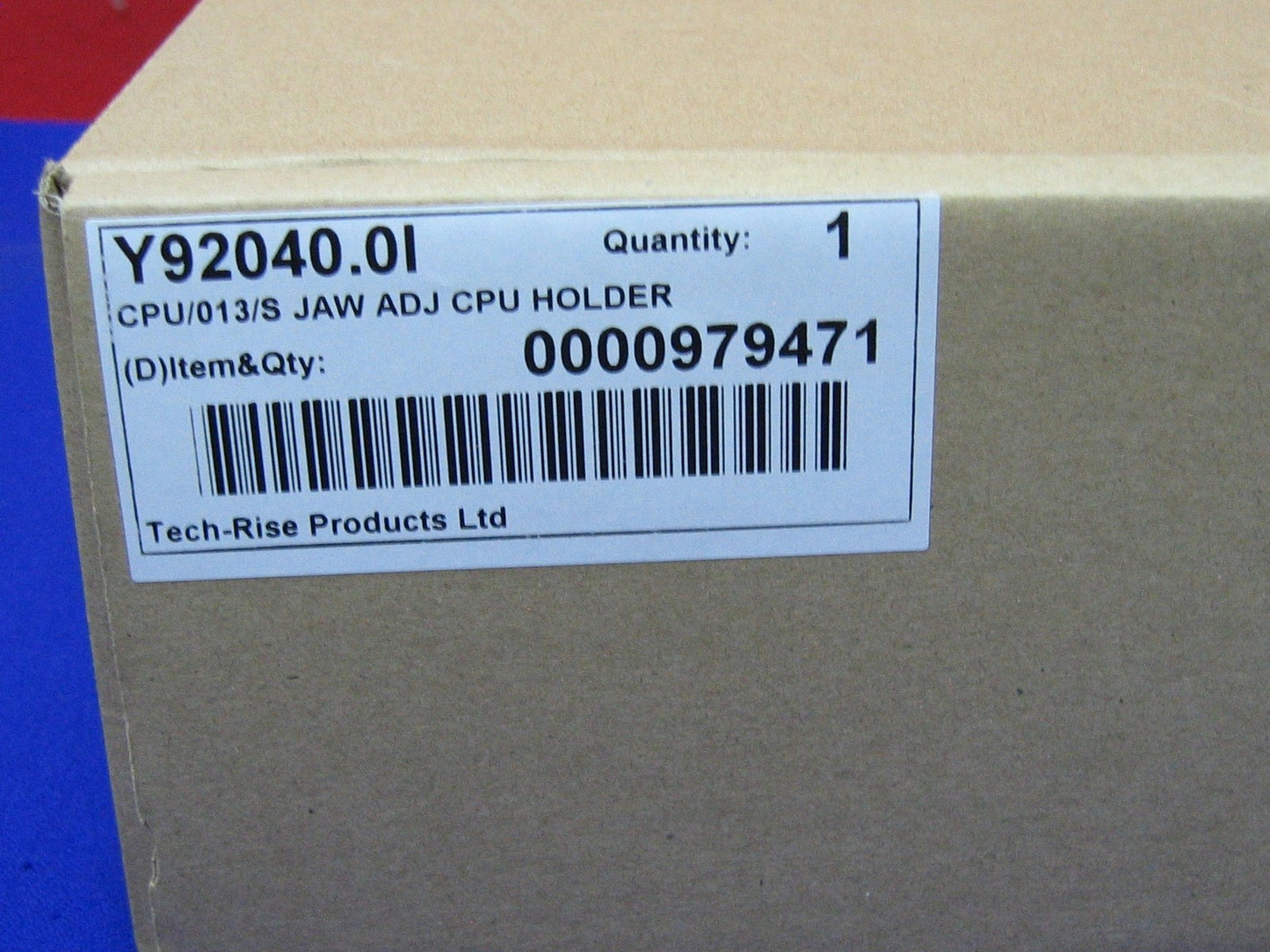TECH-RISE PRODUCTS LTD モデル Y92040.01 CPU/013/S ジョー調整 CPU ホルダー