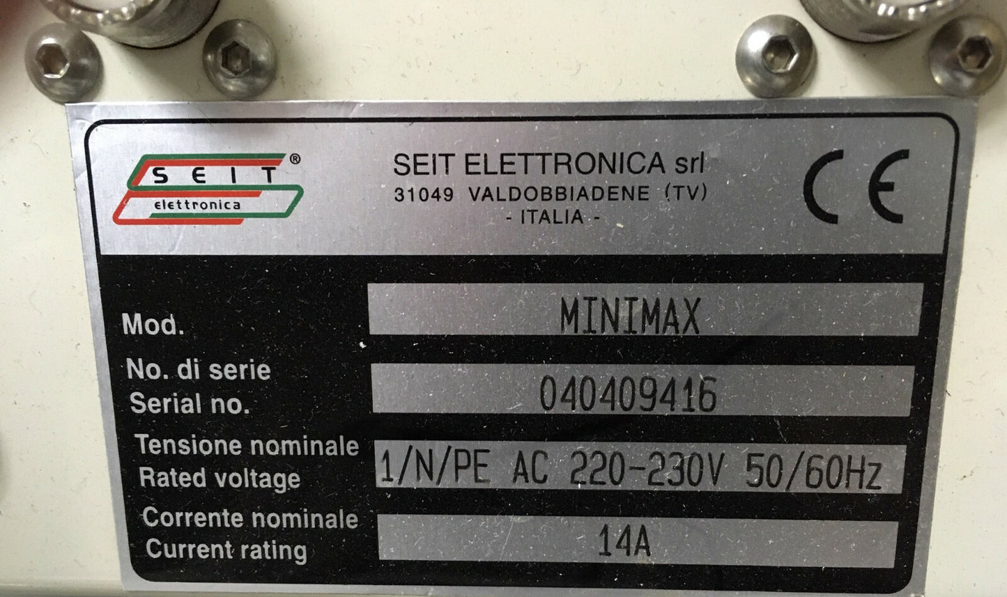 MÁQUINA DE SOLDADURA DE REFLUJO DE RF DE ESTADO SÓLIDO SEIT PIEZAS/REPARACIÓN MINIMAX