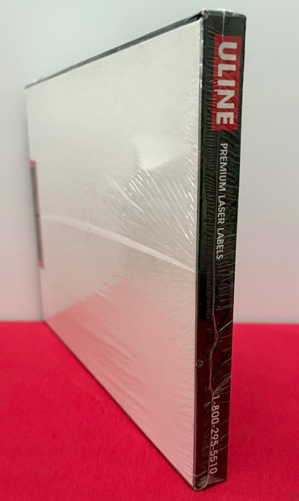 ULINE LASER LABELS S-5045 8 1/2”x11” WHITE 1 LABEL PER SHEET 100 LABELS /PER PKG