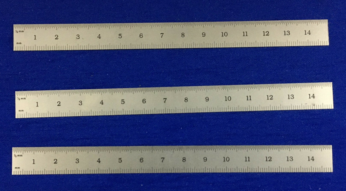 PRODUCTEN ENGINEERING PEC 751-150 METRISCHE SCHAALVERDELING STIJL 1/2" BREED - 3 LINUINIERS