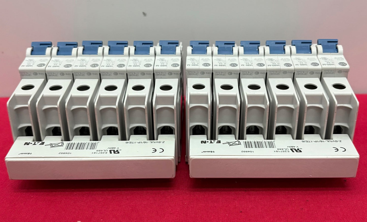 AB 1489-M1C030 SINGLE POLE CIRCUIT BREAKER -2 EATON  Z-SVUL-16/1P-1TE/6 -  QTY 2