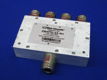 MINI-CIRCUITS POWER SPLITTER ZB4PD-42-N+ 1700-4200 MHz