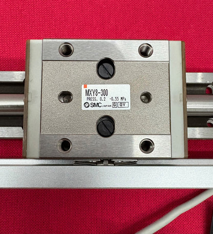 SMC LONG STROKE 300mm AIR PNEUMATIC SLIDE TABLE MXY8-300 Boro 8mm w/ 2 SMC D-M9N