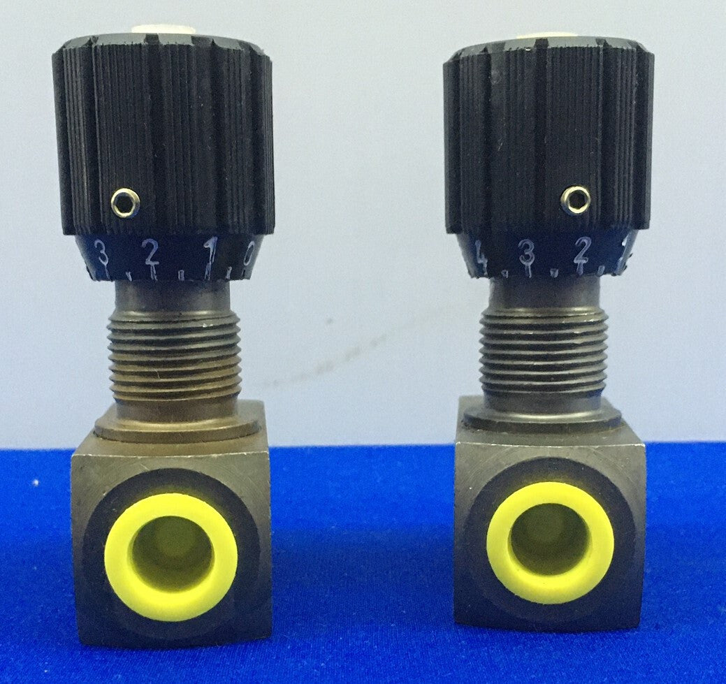 1 LOT HOEVEELHEID VAN 2 - FLUTEC DRV-08-01.1/0 / DRV080110 STROOMREGELKLEP 1/4"